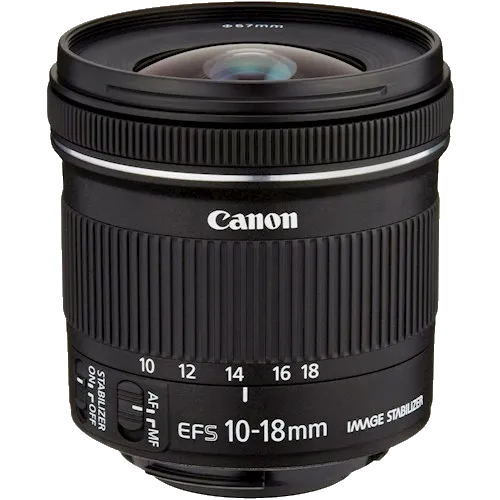 объектива Canon EF-S 10-18mm f/4.5-5.6 IS STM